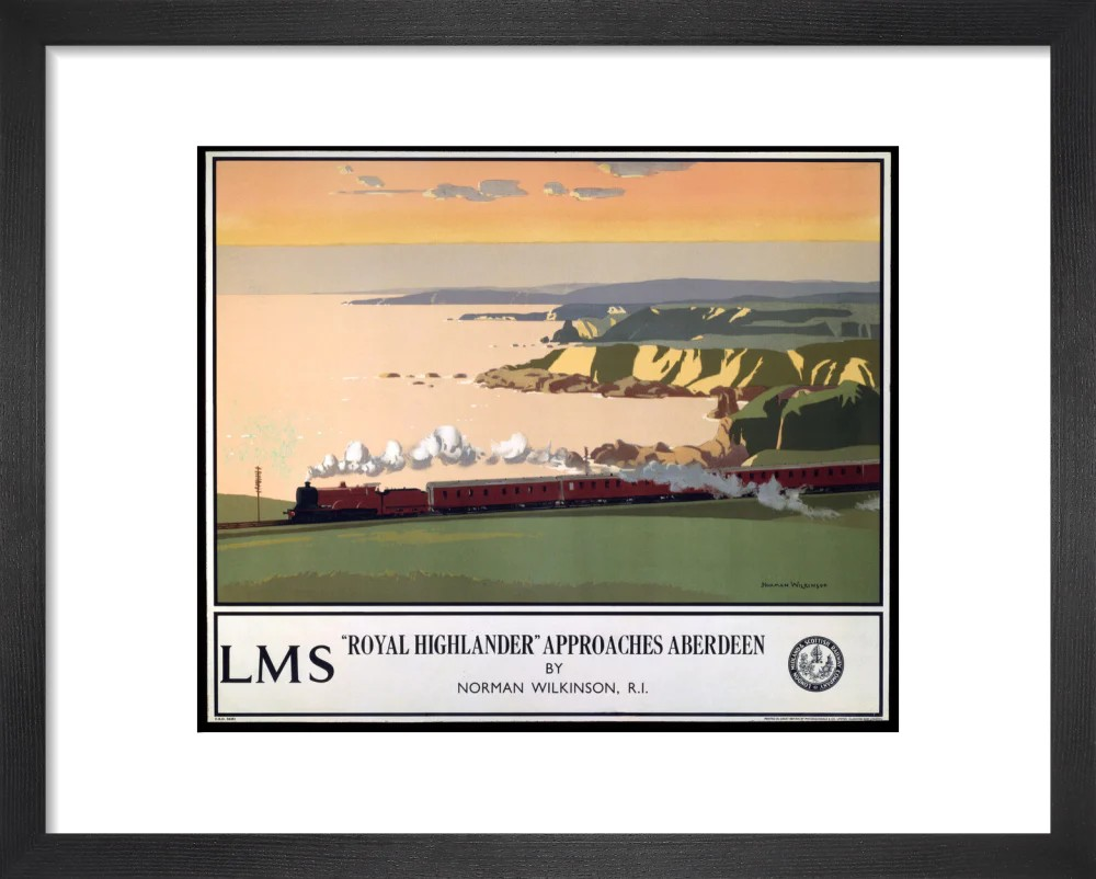 'Royal Highlander Approaches Aberdeen', LMS poster, 1923-1947