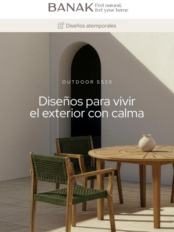 Diseños para vivir el exterior con calma🌿