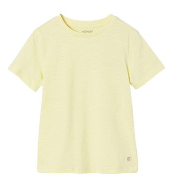 Short Sleeve T-Shirt in pale yellow