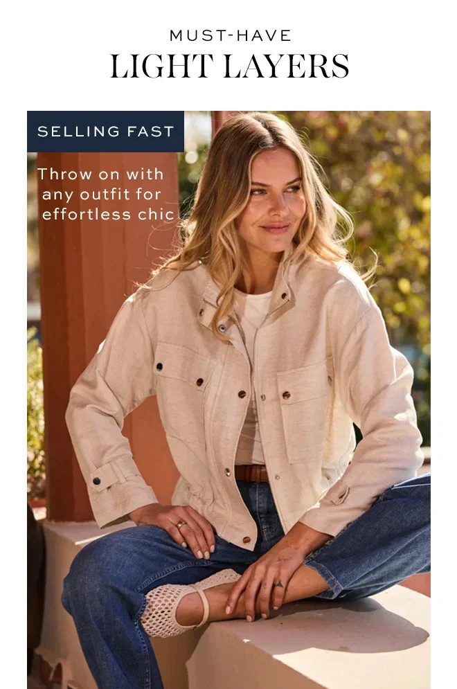 Taupe Linen Blend Funnel Neck Drawstring Jacket