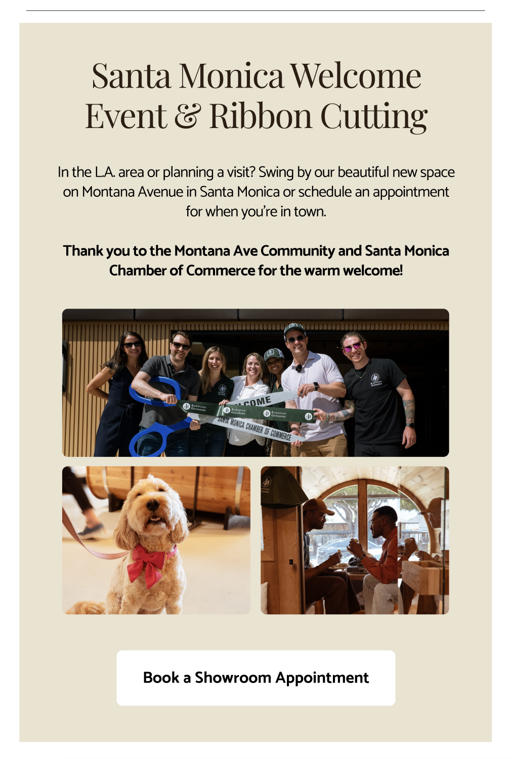 Santa Monica Welcome Event and Ribbon Cutting - visit us!