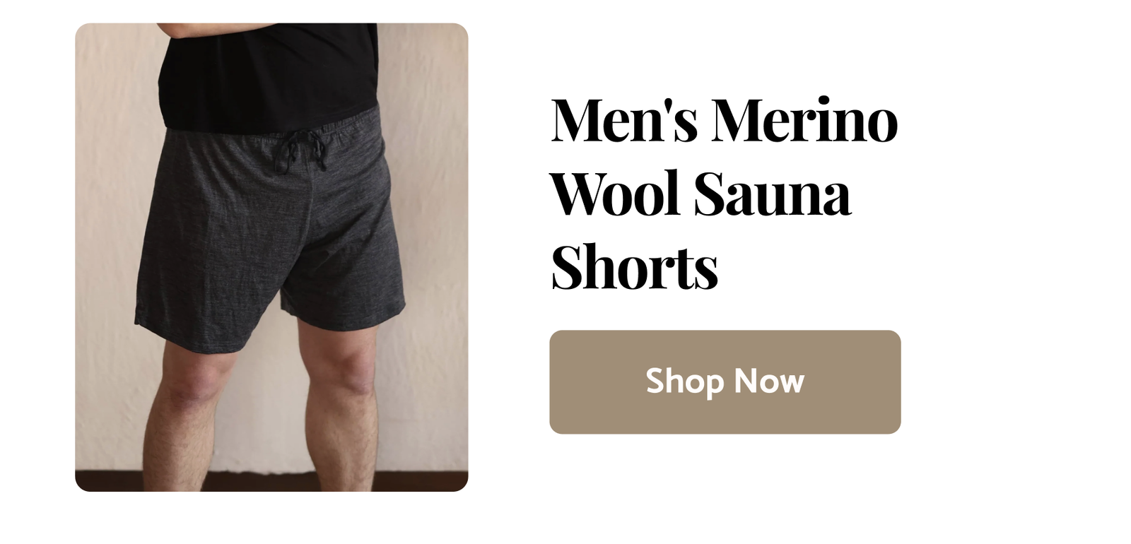Men's Merino Wool Sauna Shorts