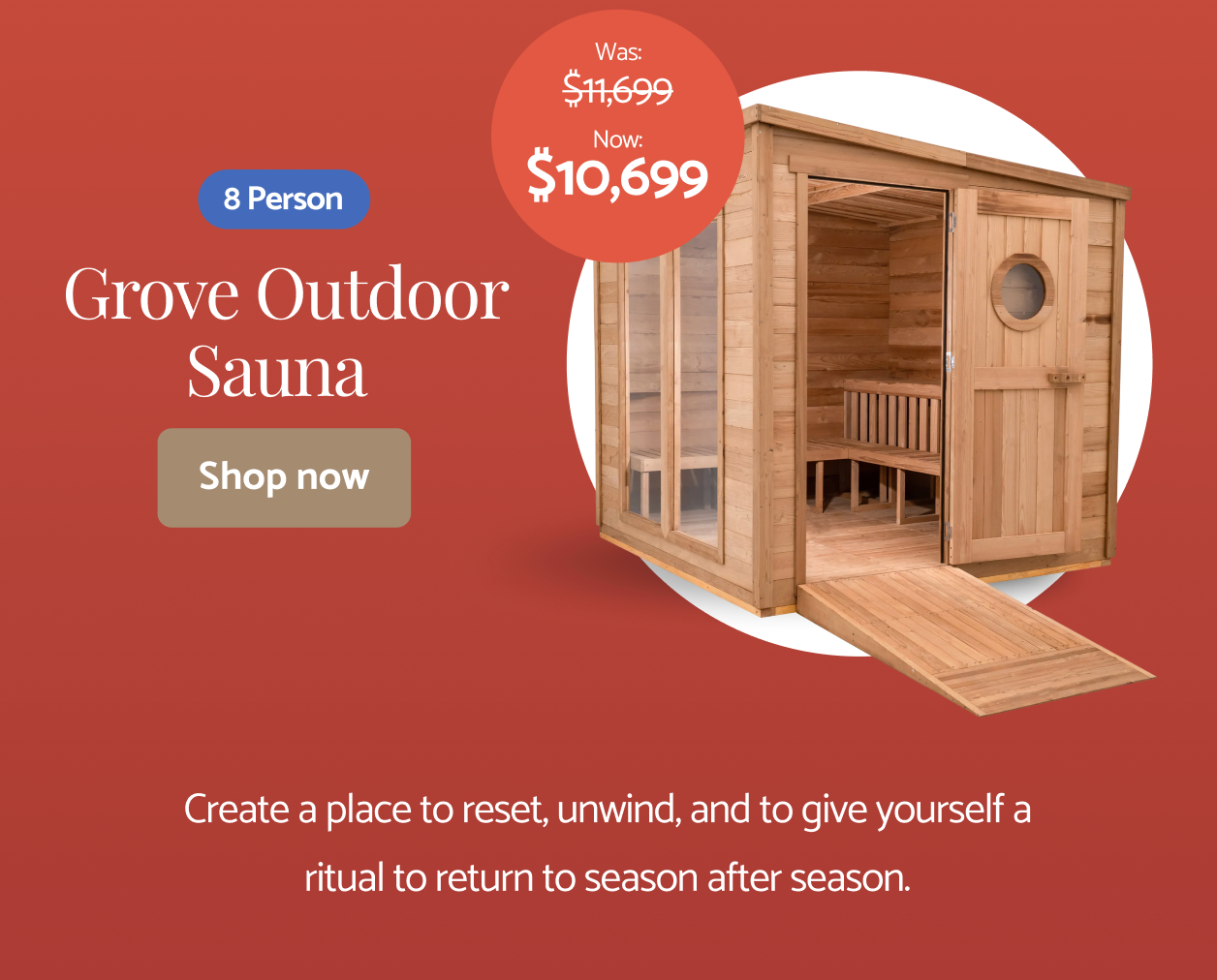 Grove Outdoor Sauna