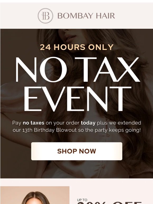 NO TAX EVENT is Live