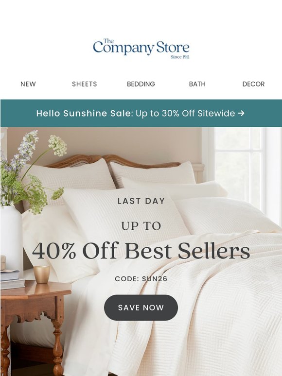 Best Sellers Sale Ends Tonight