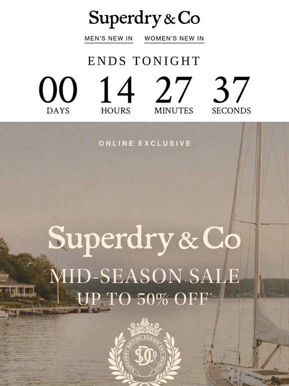 Sale Ends Tonight: Up to 50% Off