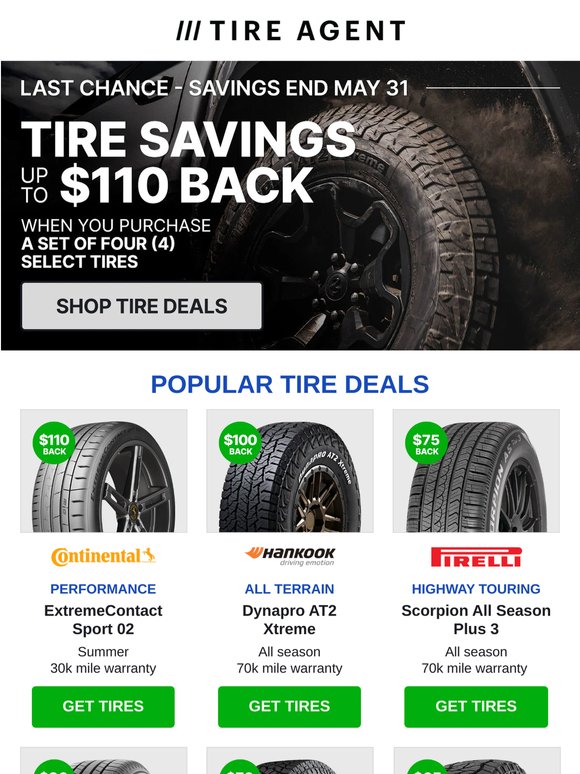 Tire Deals End Tonight: Save Big on Tires