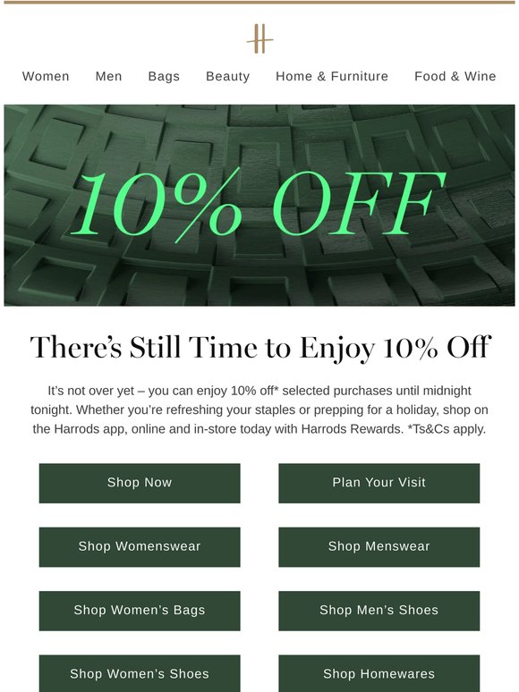 10% off: the countdown is on