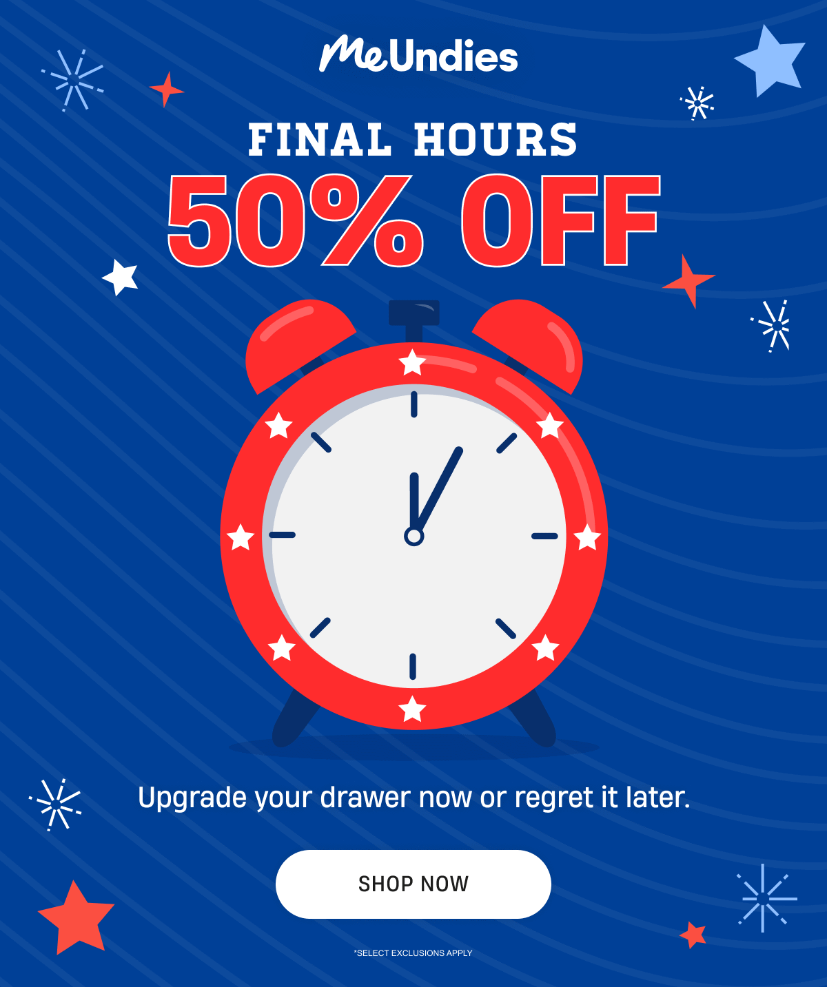 Final Hours | 50% Off | Shop Now