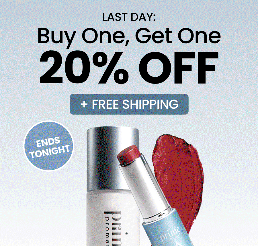 LAST DAY: BUY 1, GET 1 20% OFF + FREE SHIPPING