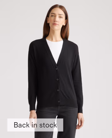 Lightweight Cotton Cashmere Cardigan