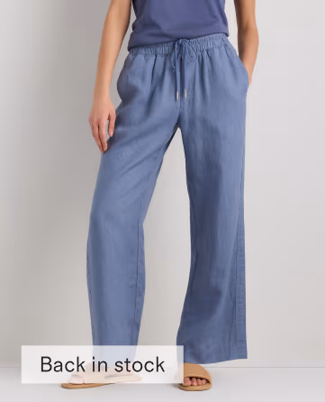 100% European Linen Wide Leg Pants