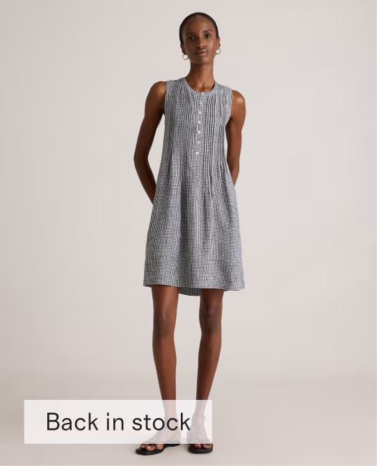 100% European Linen Sleeveless Swing Dress