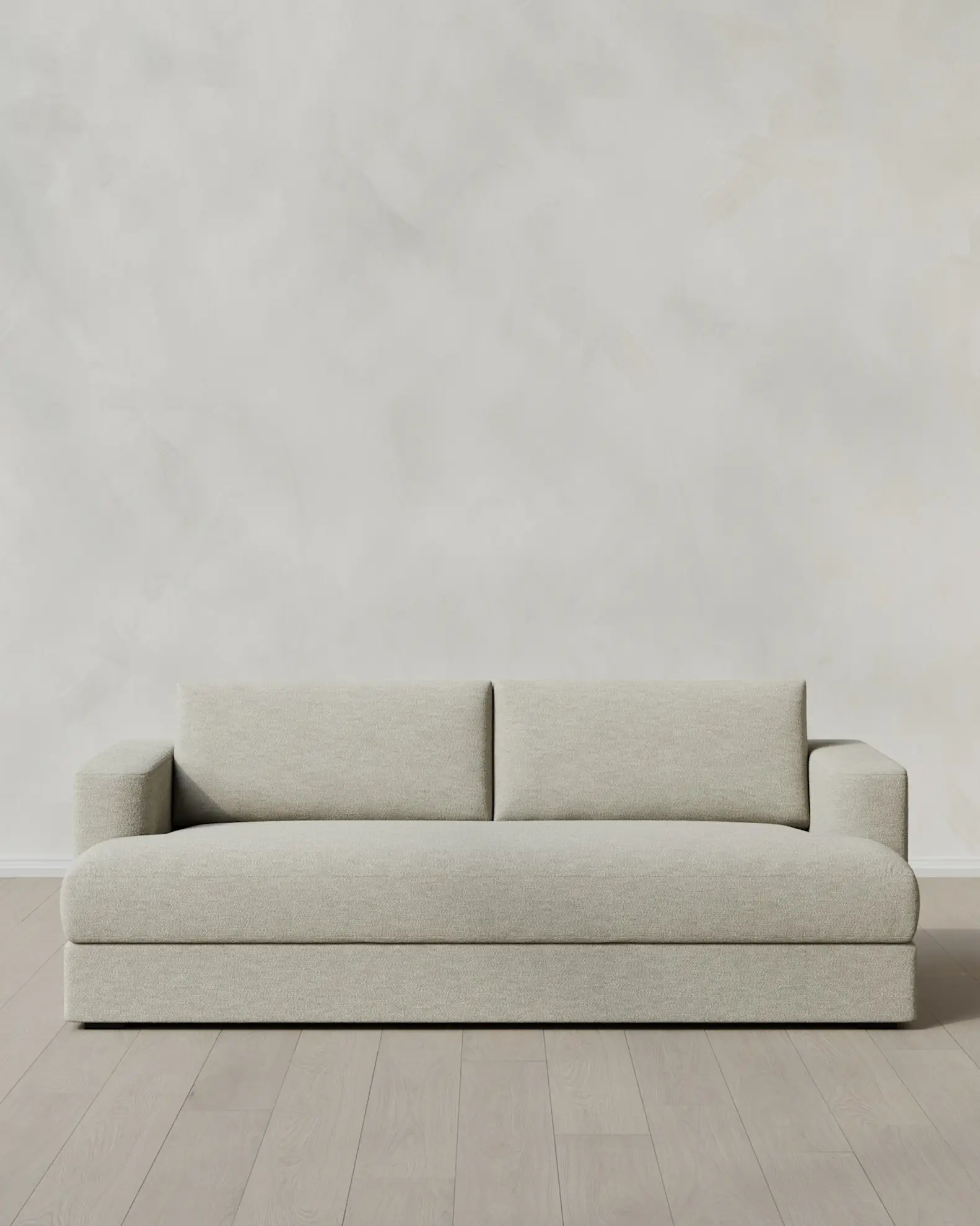 Sierra Curved Arm Sofa in Performance Basketweave