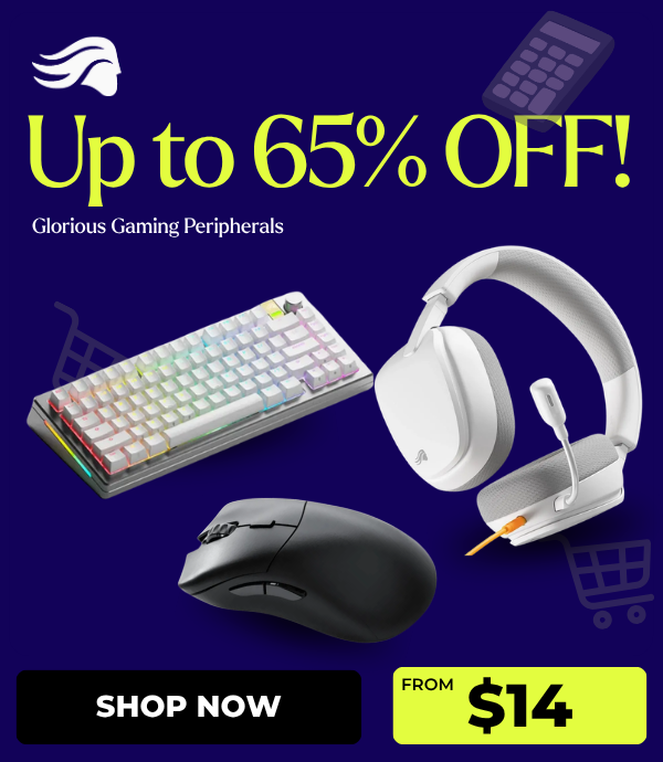 Up to 65% OFF! Glorious Gaming Peripherals
