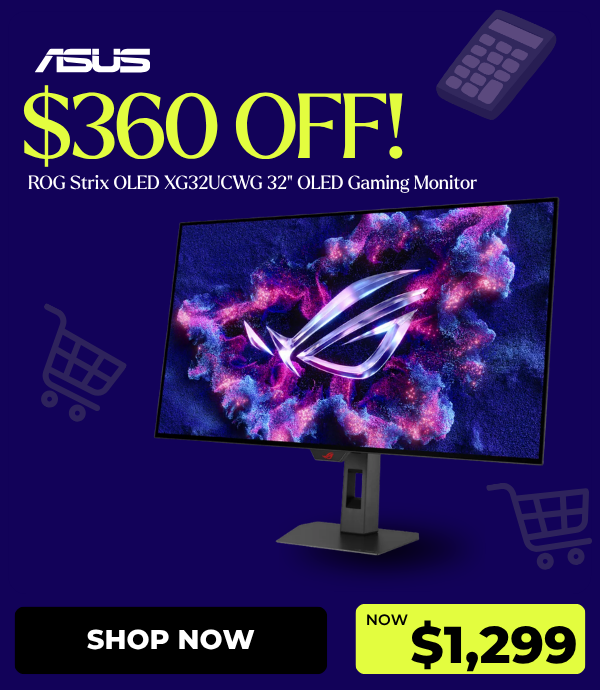 $360 OFF! ROG Strix OLED XG32UCWG 32