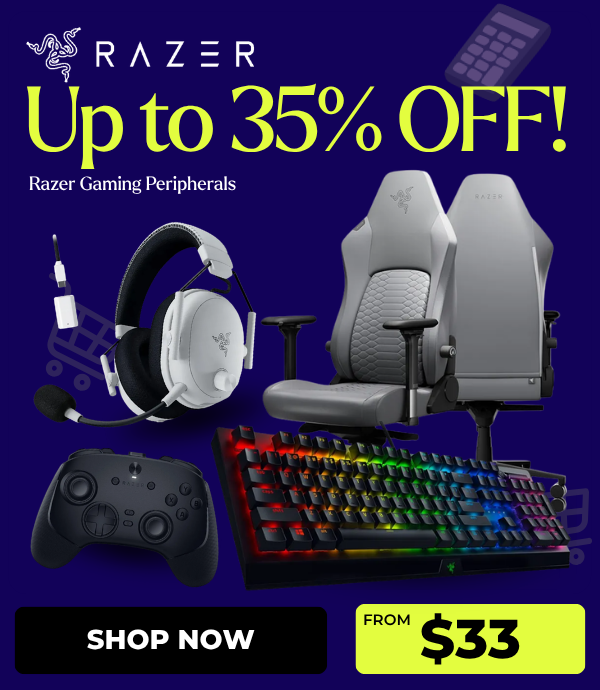 Up to 35% OFF Razer Gaming Peripherals