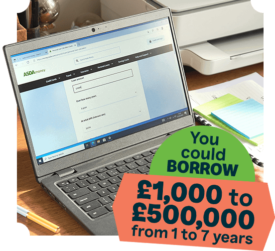 You could borrow £1,000 to £500,000 from 1 to 7 years
