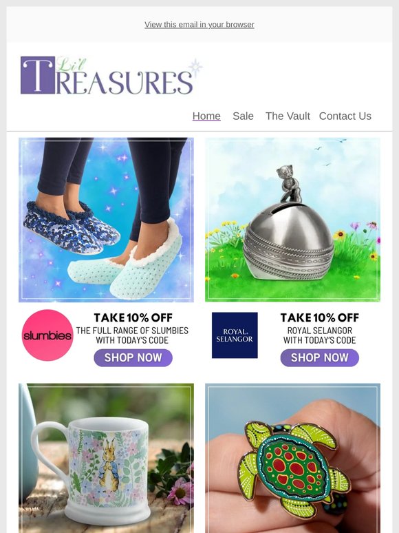 On Sale Tonight 💜 Slumbies | Royal Selangor | Beatrix Potter | Erstwilder