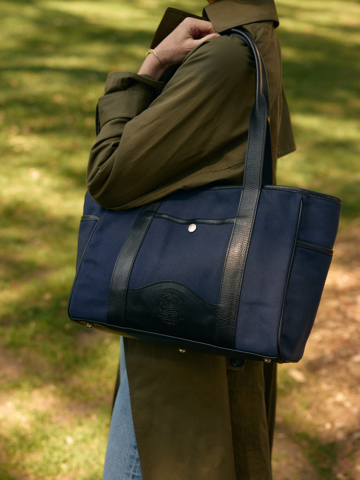 Village Tote Navy Twill