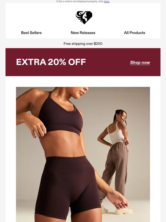 Your extra 20% off won’t wait