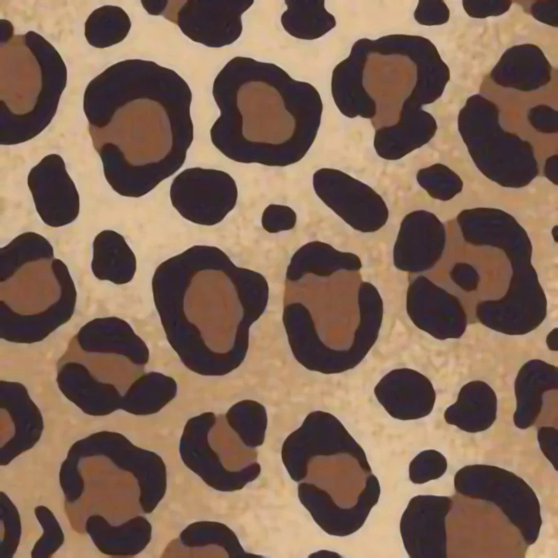 Image of Leopard Spots Rose and Hubble Cotton Poplin Fabric Brown 112cm