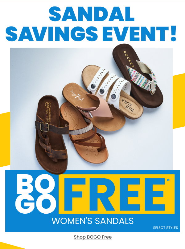 Sandal Savings EvetnBogo Free Women's & Kids' Sandals Shop BOGO Free