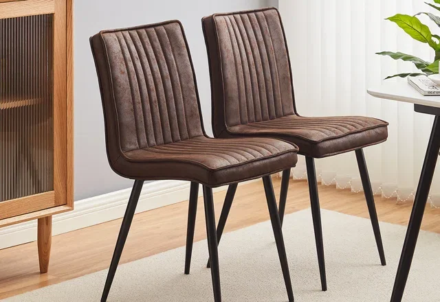 Faux Leather Dining Chairs