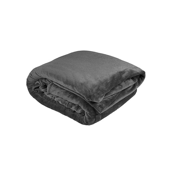 Bambury Ultraplush Blanket Charcoal Double Queen