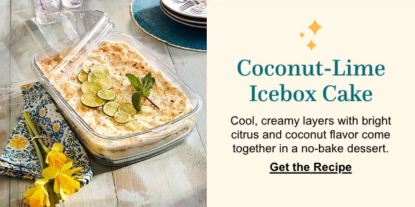 Coconut-lime icebox cake