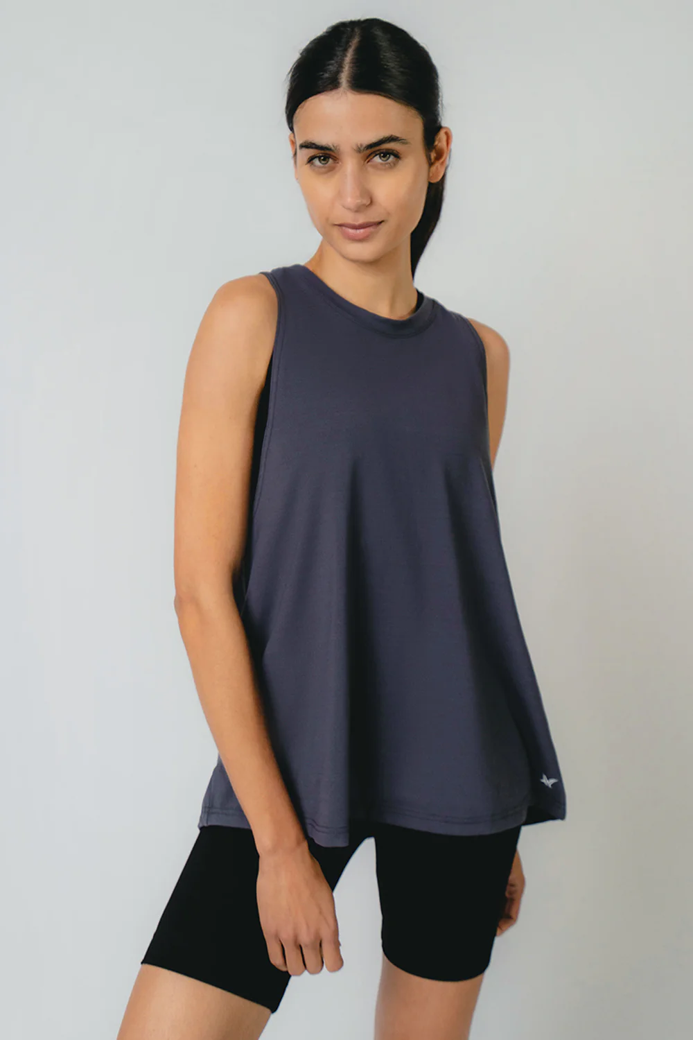 Training Loose T-Back Tank Slate