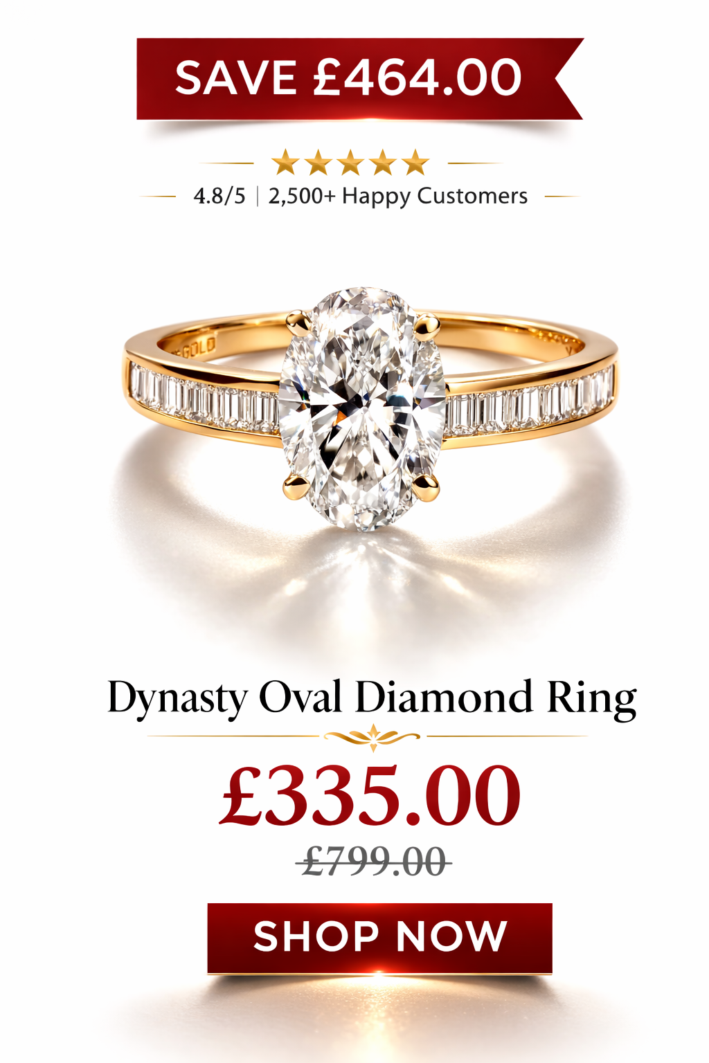 Dynasty Oval Diamond Ring