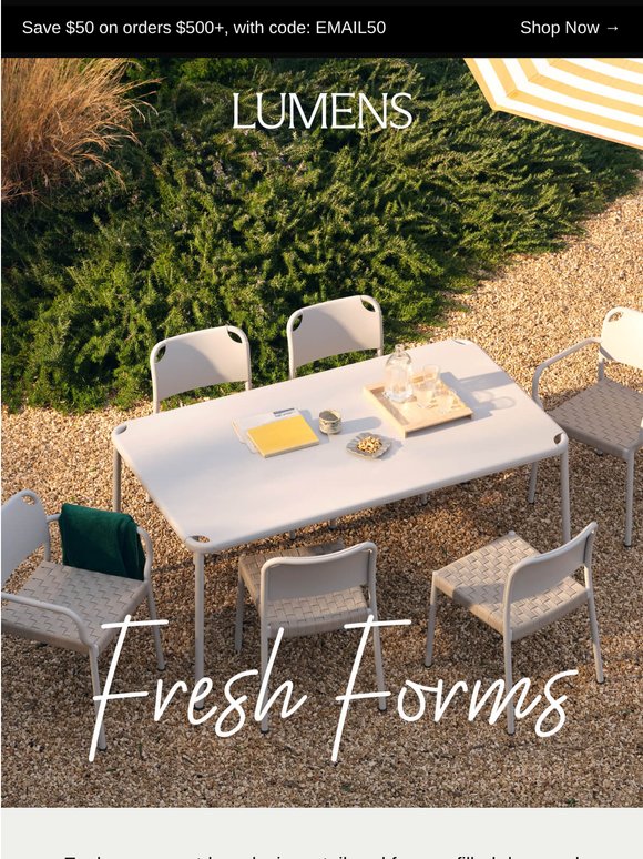 New Outdoor Designs, Just In