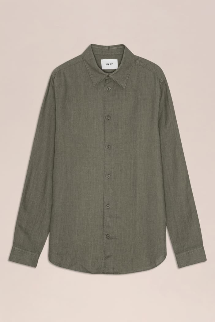 'Enzo' Capers Linen Shirt