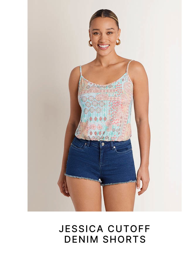 Jessica Cutoff Denim Shorts