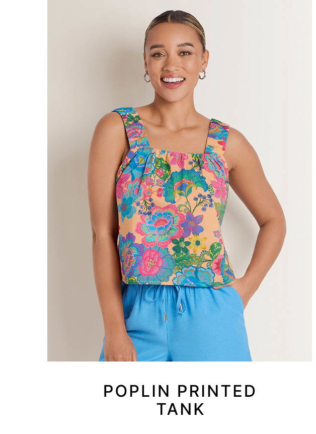 Poplin Printed Tank