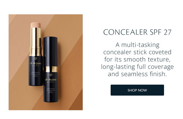 CONCEALER SPF 27 A multi-tasking concealer stick coveted for its smooth texture, long-lasting full coverage and seamless finish.