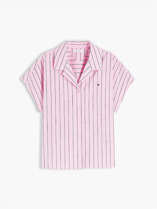 Relaxed Fit Poplin Short Sleeve Shirt
