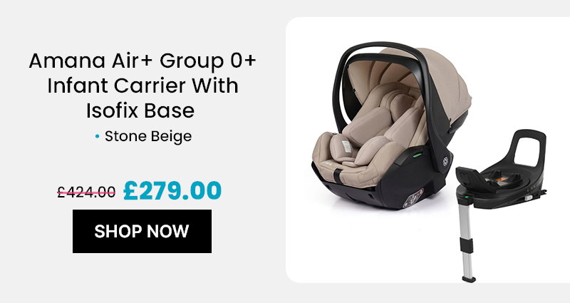 Amana Air Group 0+ Infant Carrier with Isofix Base – Stone Beige 