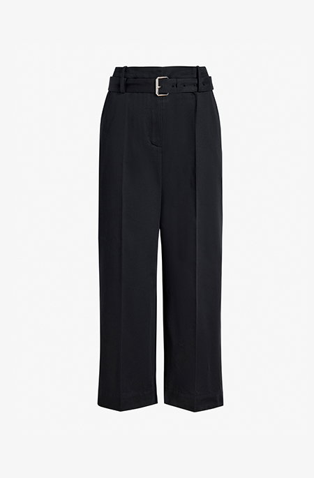 Nila Pant in Cotton Drill in Black