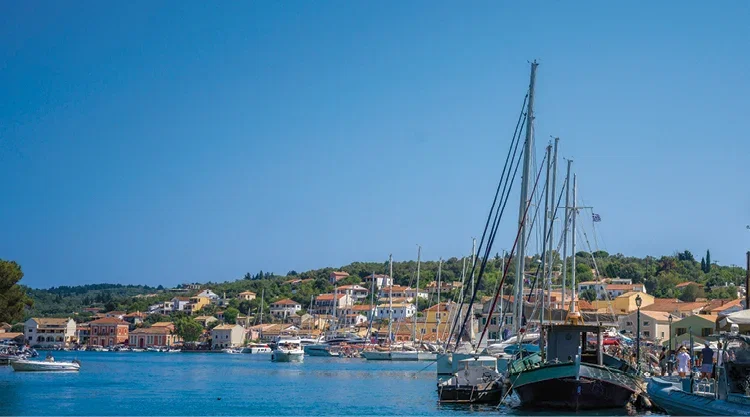 Image of a bay in Corfu.