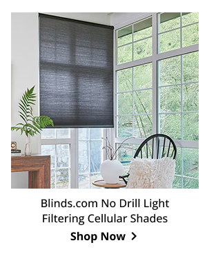 Blinds.com No Drill Light Filtering Cellular Shades | Shop Now >