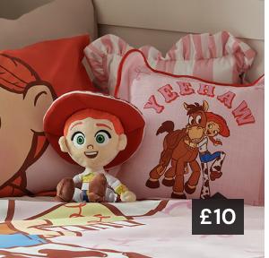 Pink Jessie cowgirl yee haw cushion £10.