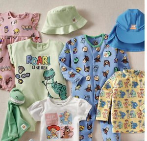 Baby Toy Story clothing and accessories.