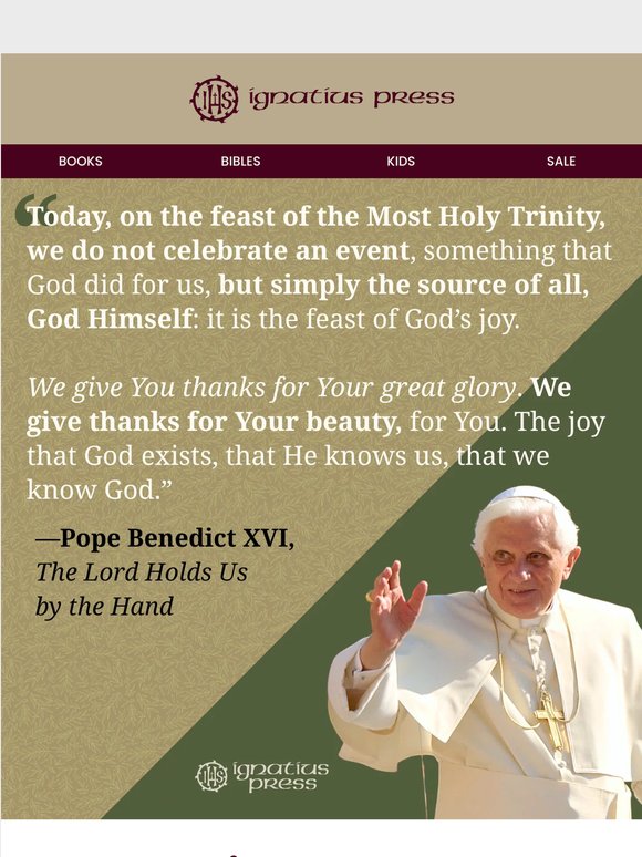 Pope Benedict's Homily for Today's Feast 🕊️