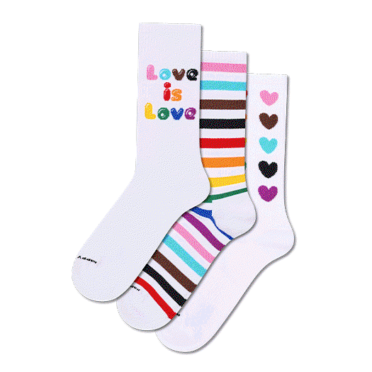 3-Pack Pride Sneaker Socks Gift Set