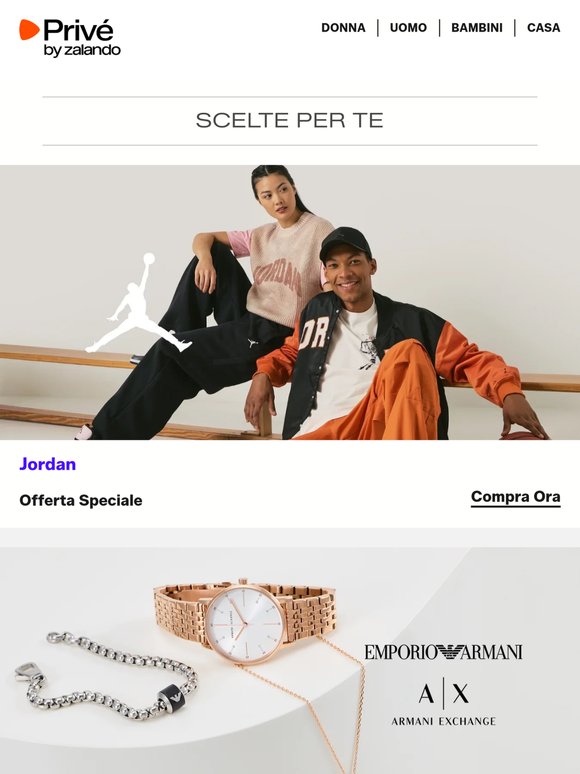 Jordan, Armani Exchange, GANT & tante altre eccezionali offerte