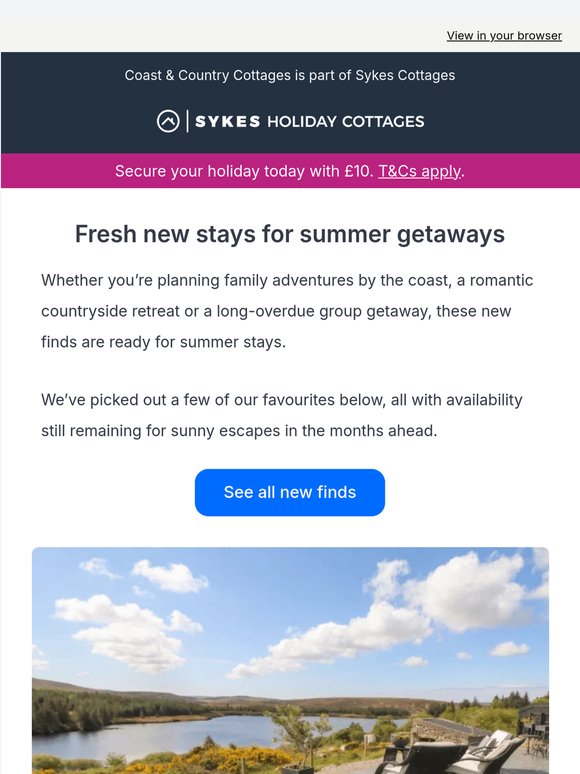 Fresh new stays for summer getaways ☀️
