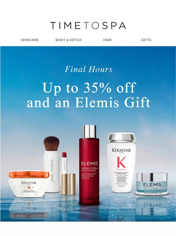 Final Hours! 35% Off + ELEMIS Duo