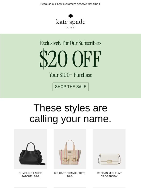 Exclusive For You: $20 off your $100+ purchase